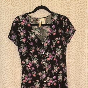 Floral Button-Down Dress